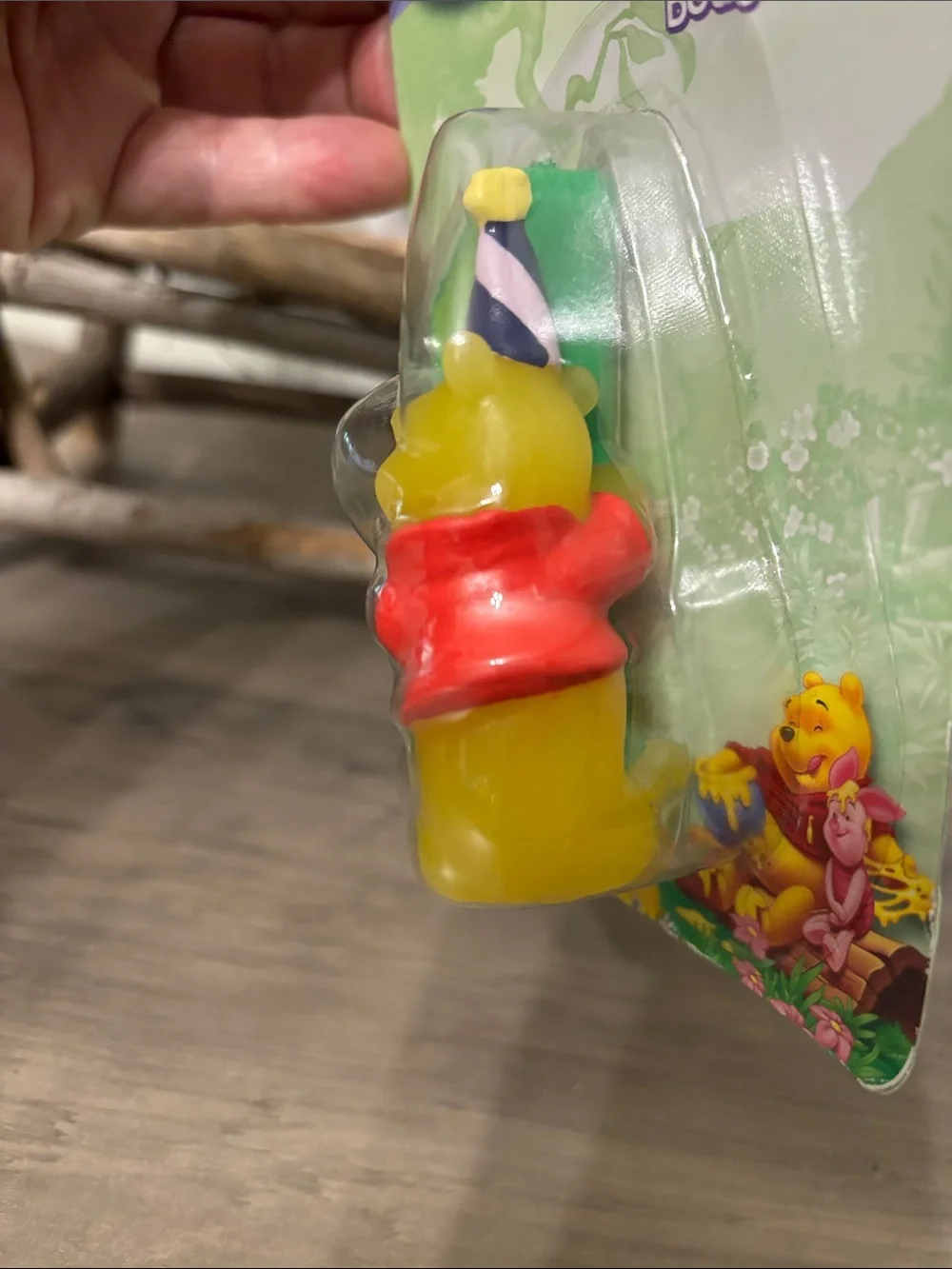 NOS Vintage Disney Hallmark Party Express Winnie The Pooh 1st Birthday Candle